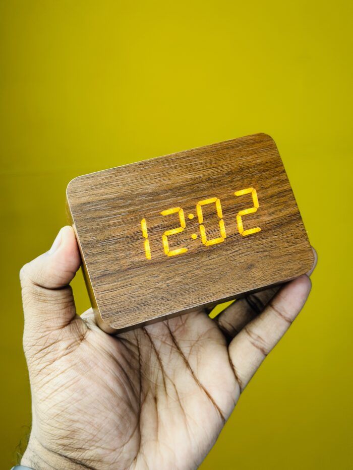 Wood Style Led Digital Clock